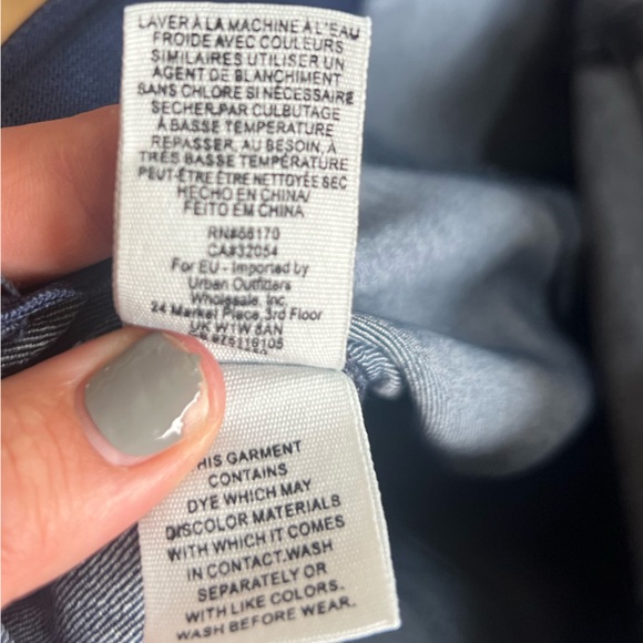 Free People Pull On Penny Flare Size 27 Dark Denim - Picture 8 of 9